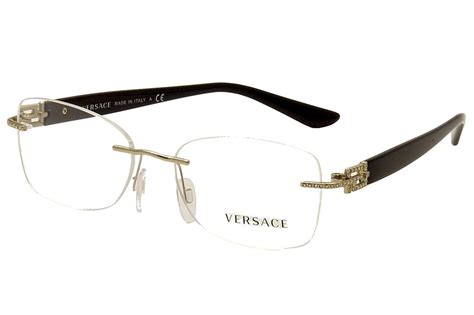 target optical versace frames|Versace rimless eyeglass frames.